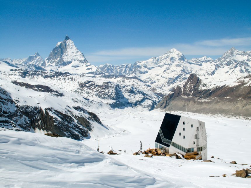 Monte Rosa hütte, Zwitserland