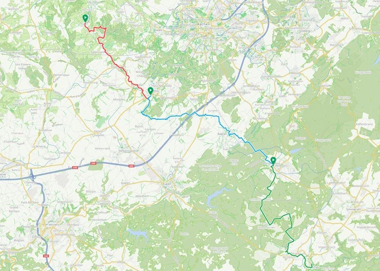 Kaart Edelherttrail Traject 5