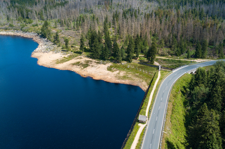 Meer in nationaal park Harz
