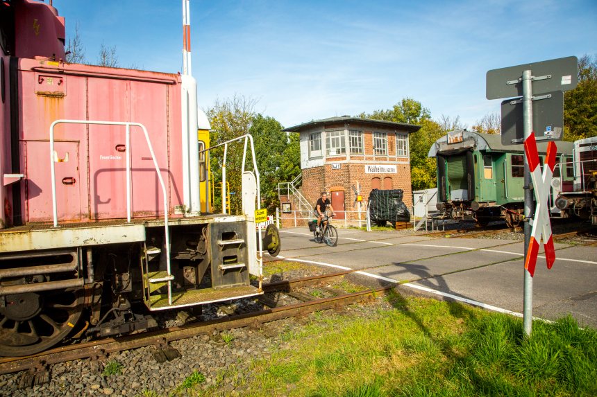 Vennbahn Radweg: station Walheim