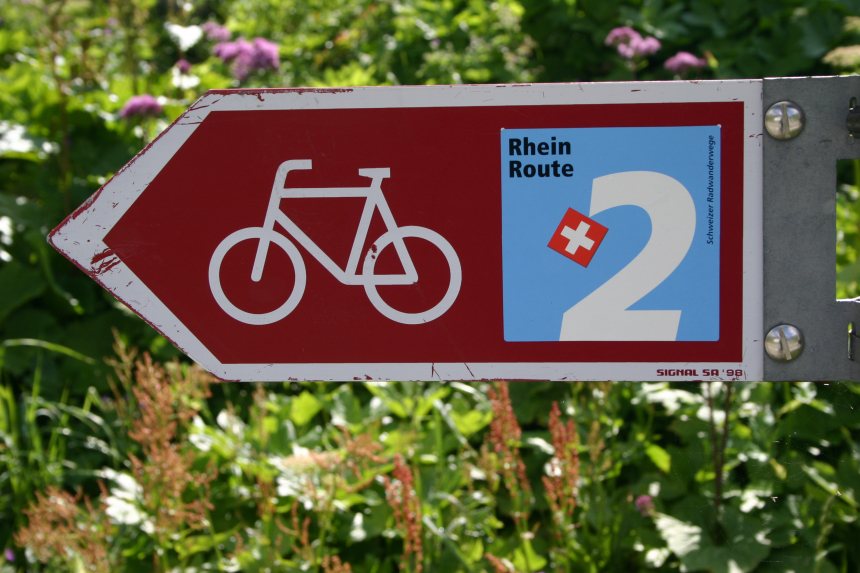 Rhein-Radweg bewegwijzering