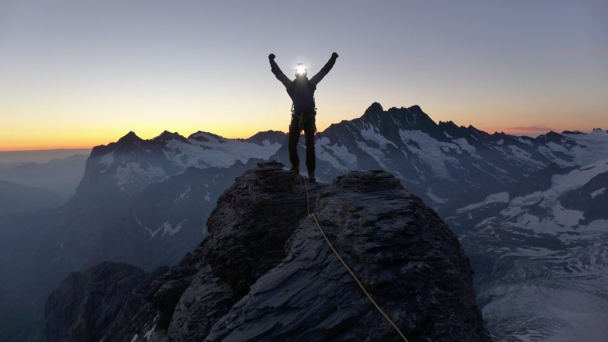 Roeland van Oss op de top