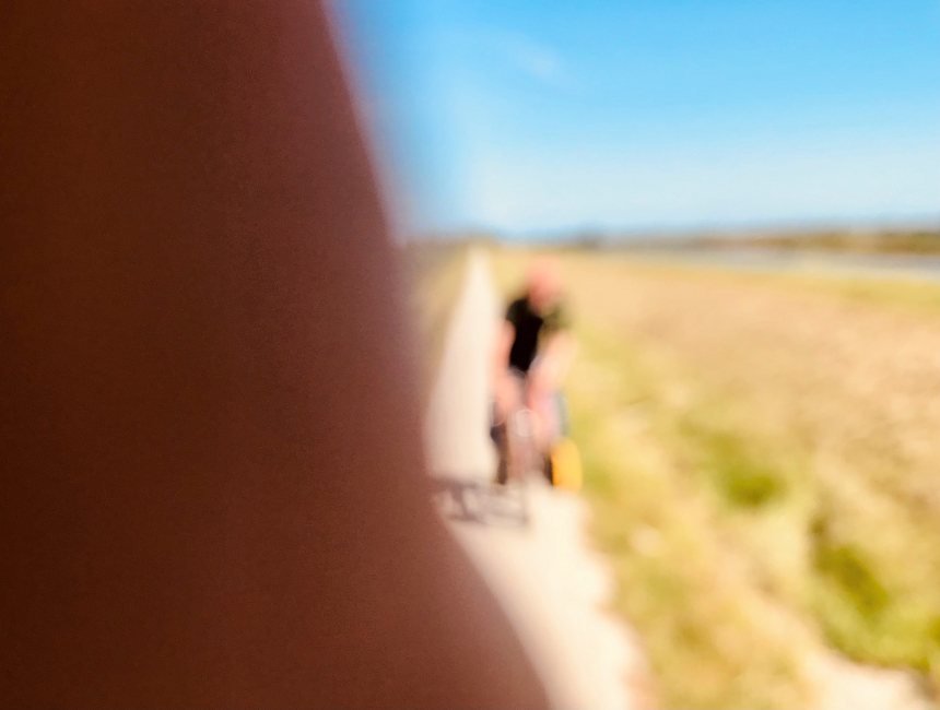 Onscherpe fiets foto