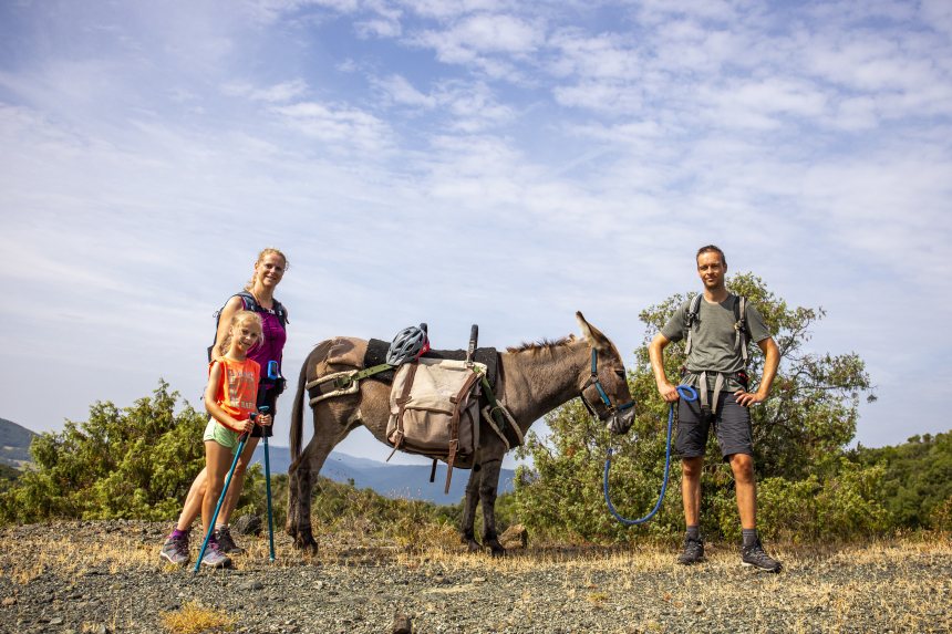 Wandelen ezel Toscane