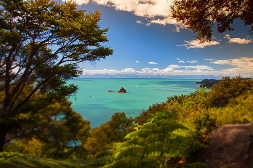 Prachtig uitzicht bij de kust in Tasmanië.