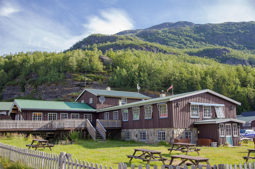 Østerbø, de overnachtingsplek aan het eind van de tweede etappe.