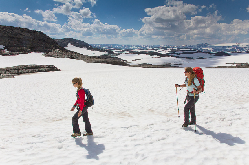 Snel na de start bereiken we het hoogste punt rond de 1.400 meter.