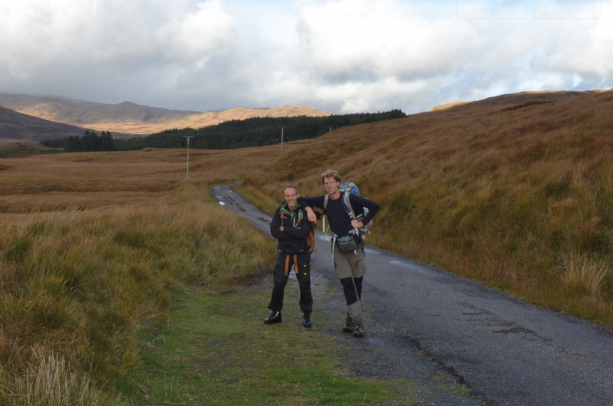 Harold en Joep als de tocht is volbracht.