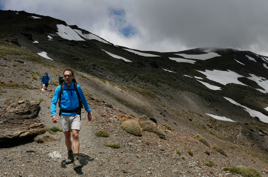 De laatste meters voor Alto del Chorillo.