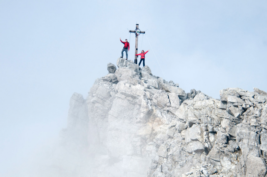 Ook in het Rätikon kun je serieuze toppen beklimmen. De hoogste, de Schesaplana, reikt tot 2965 meter.