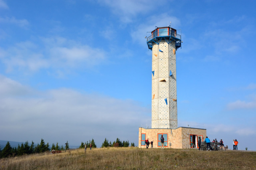 Op de Schneekopf (978 m).
